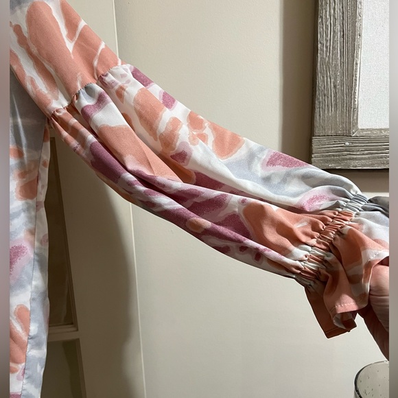 Entro Pink and Orange Patterned Blouse - Picture 3 of 3